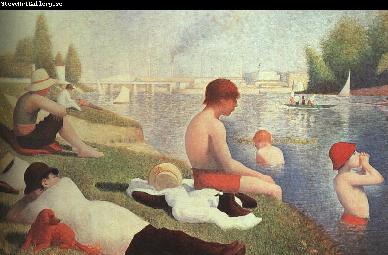 Georges Seurat Bathing at Asniers